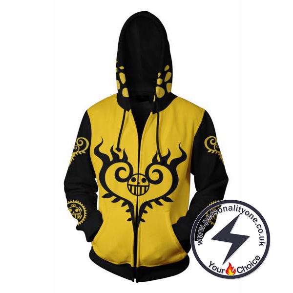 One Piece Trafalgar Law Zip Up Hoodie Jacket